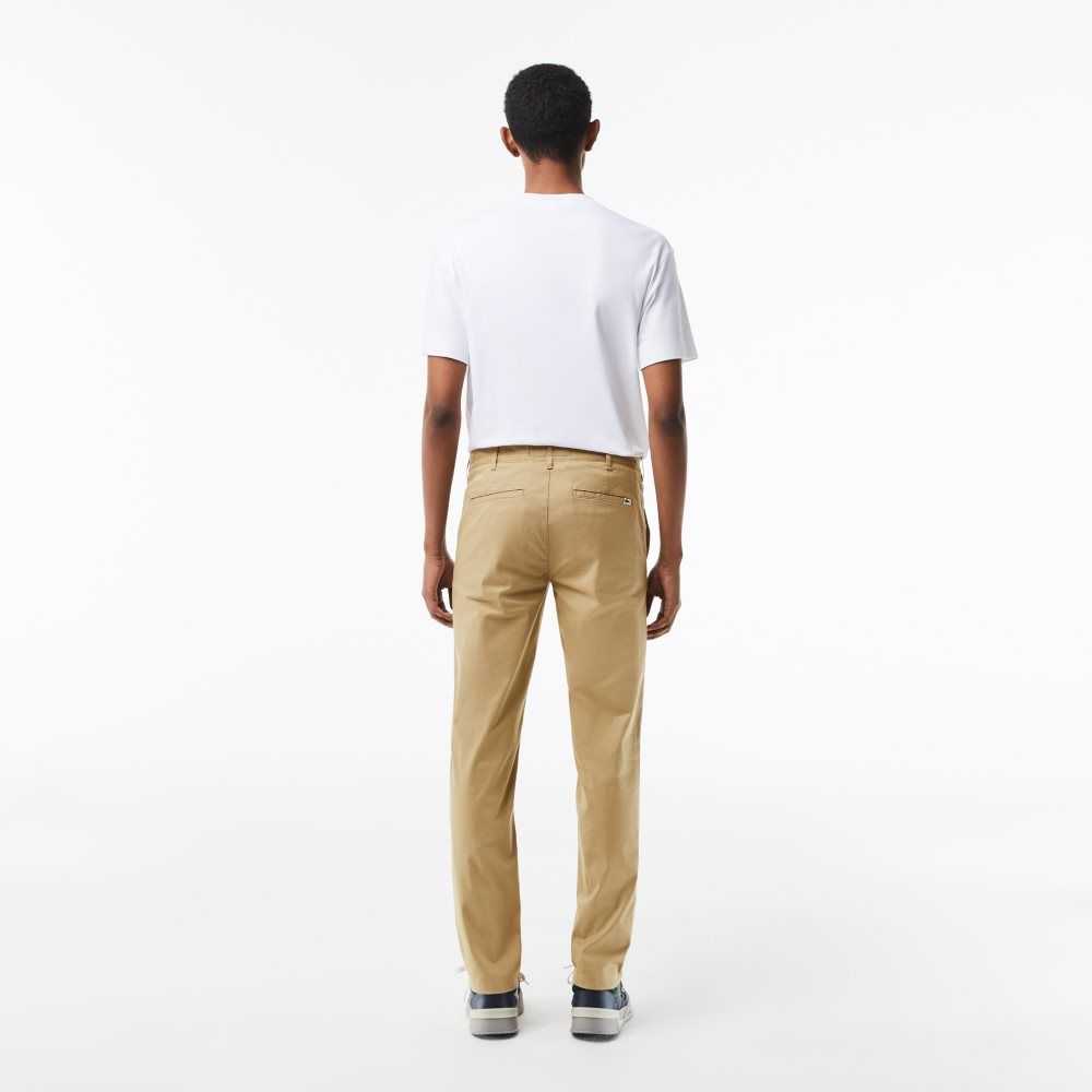 Lacoste Slim Fit Stretch Algodon Chinos Beige | 0574-TBLYC