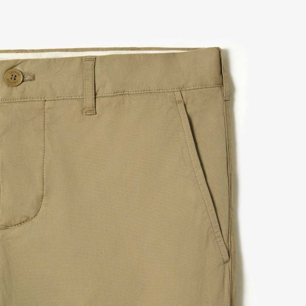 Lacoste Slim Fit Stretch Algodon Chinos Beige | 0574-TBLYC