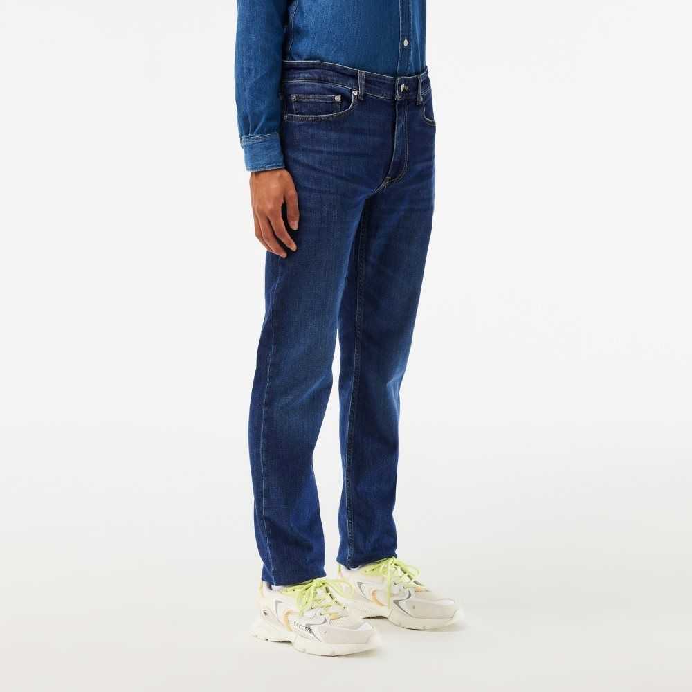 Lacoste Slim Fit Stretch Algodon Denim Azules | 4983-KMIBO