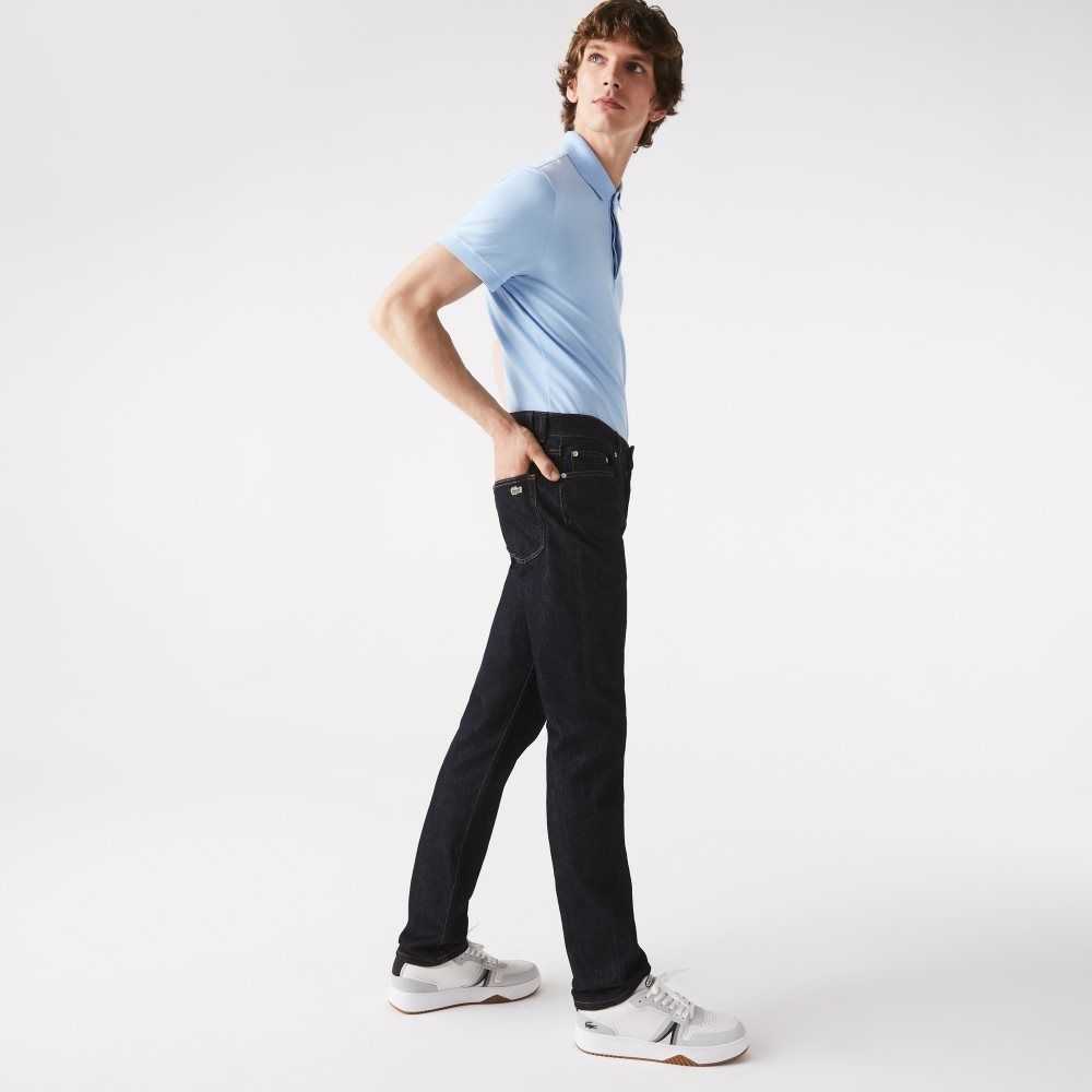 Lacoste Slim Fit Stretch Algodon Denim Azules | 9637-GZTBP