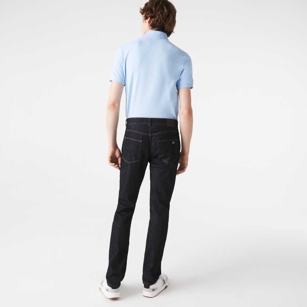 Lacoste Slim Fit Stretch Algodon Denim Azules | 9637-GZTBP