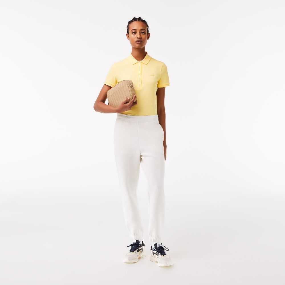 Lacoste Slim Fit Stretch Algodon Pique Amarillo | 1907-UTLQW