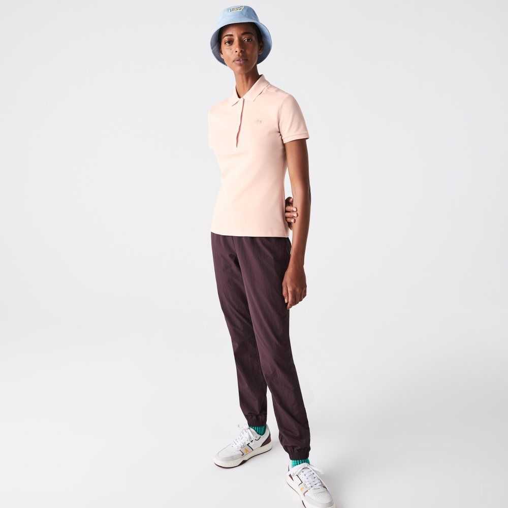 Lacoste Slim Fit Stretch Algodon Pique Rosas Claro | 1297-ZHYOK