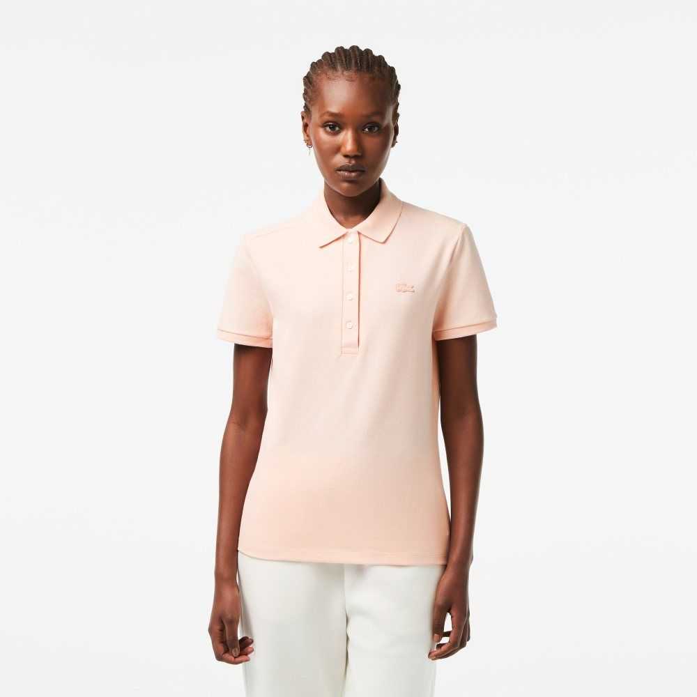 Lacoste Slim Fit Stretch Algodon Pique Rosas Claro | 1297-ZHYOK