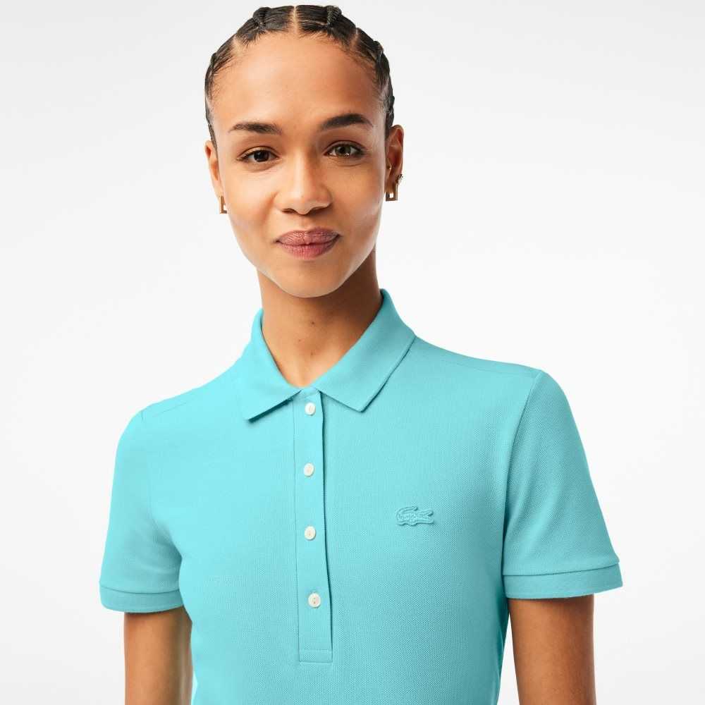 Lacoste Slim Fit Stretch Algodon Pique Verde Menta | 1694-JIASX