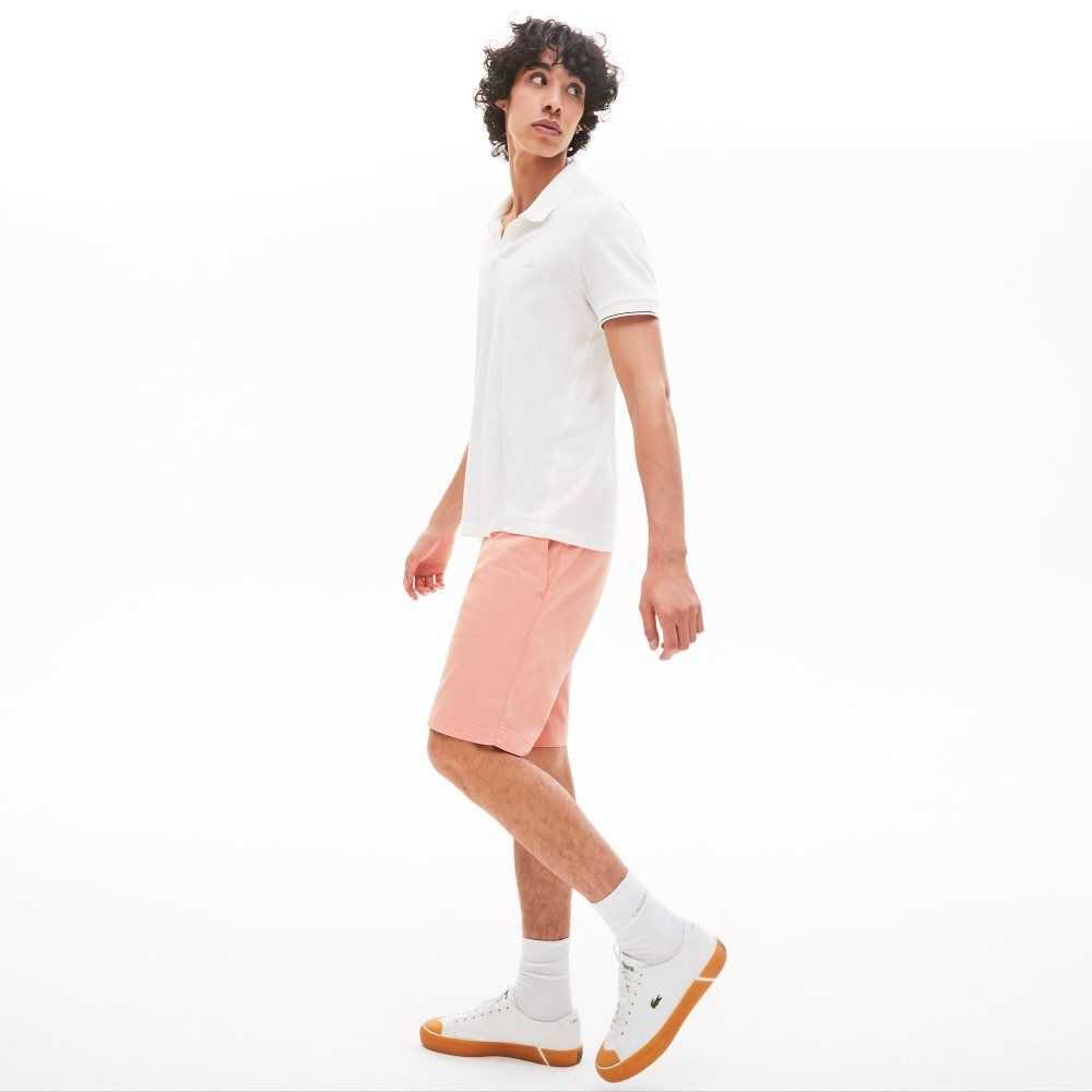 Lacoste Slim Fit Stretch Gabardine Rosas | 8294-TVYIF