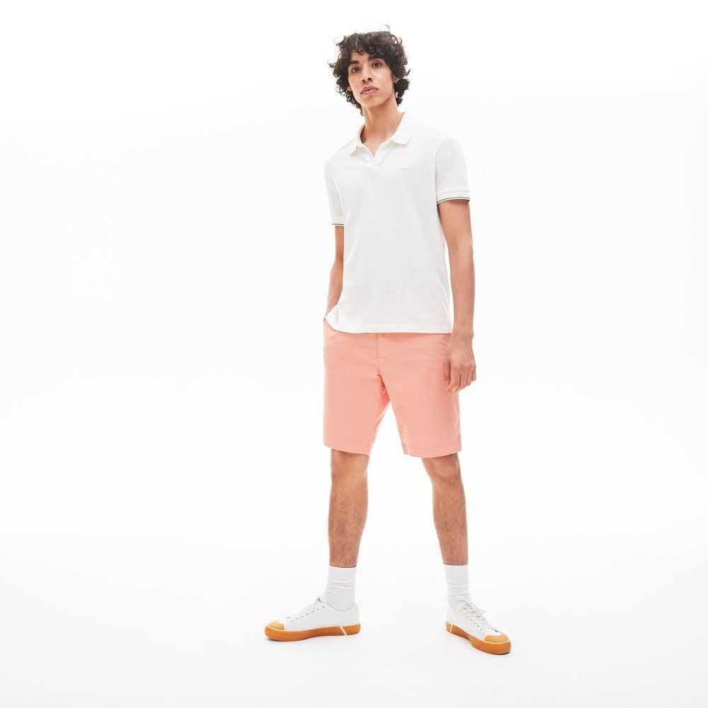 Lacoste Slim Fit Stretch Gabardine Rosas | 8294-TVYIF