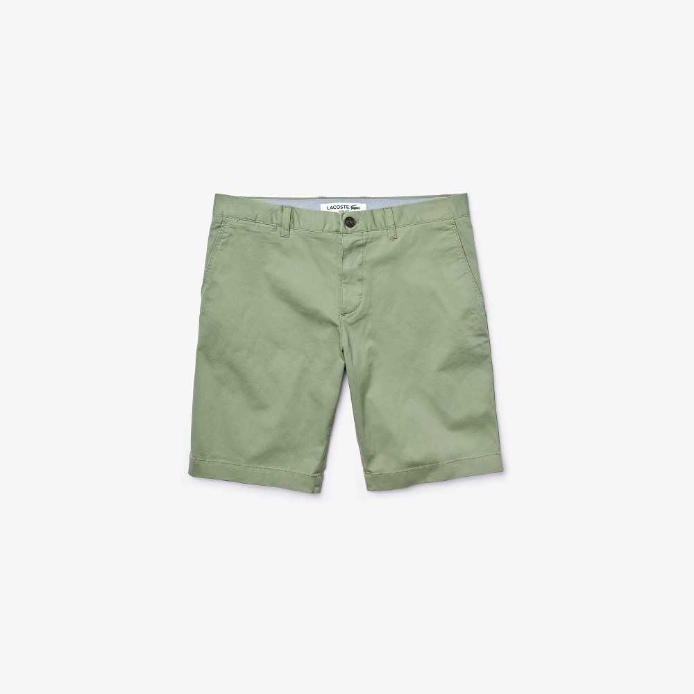 Lacoste Slim Fit Stretch Gabardine Verde | 0256-ENISK