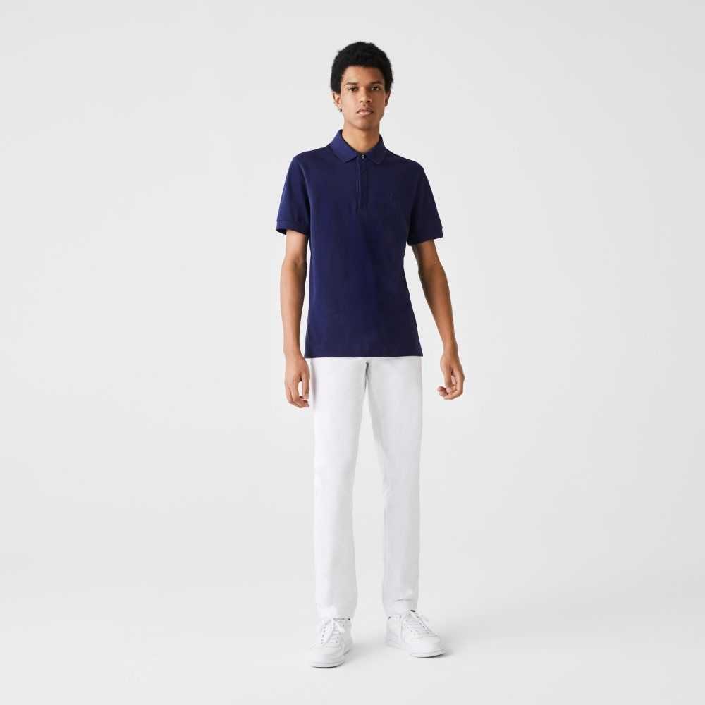 Lacoste Smart Paris Stretch Algodon Azules | 3072-OAWLM