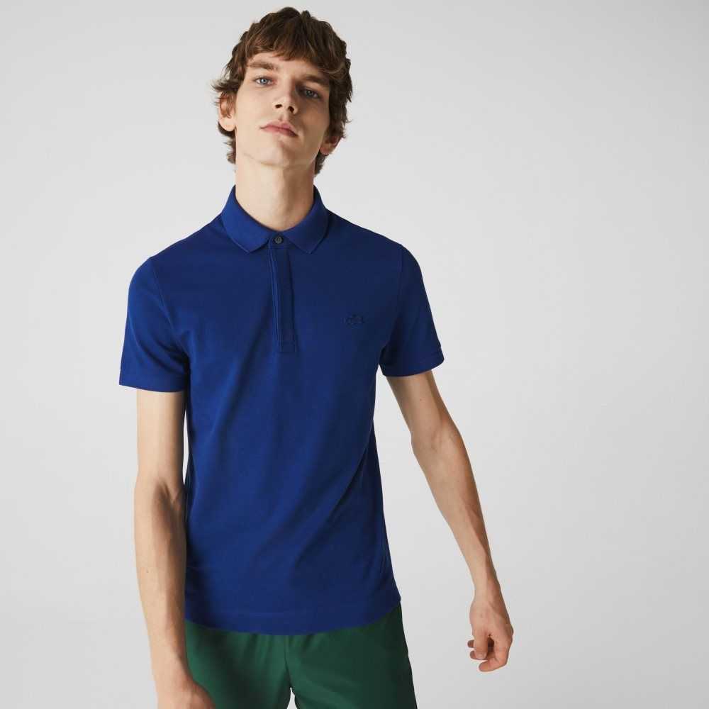 Lacoste Smart Paris Stretch Algodon Azul Marino Azules | 4096-YLINX