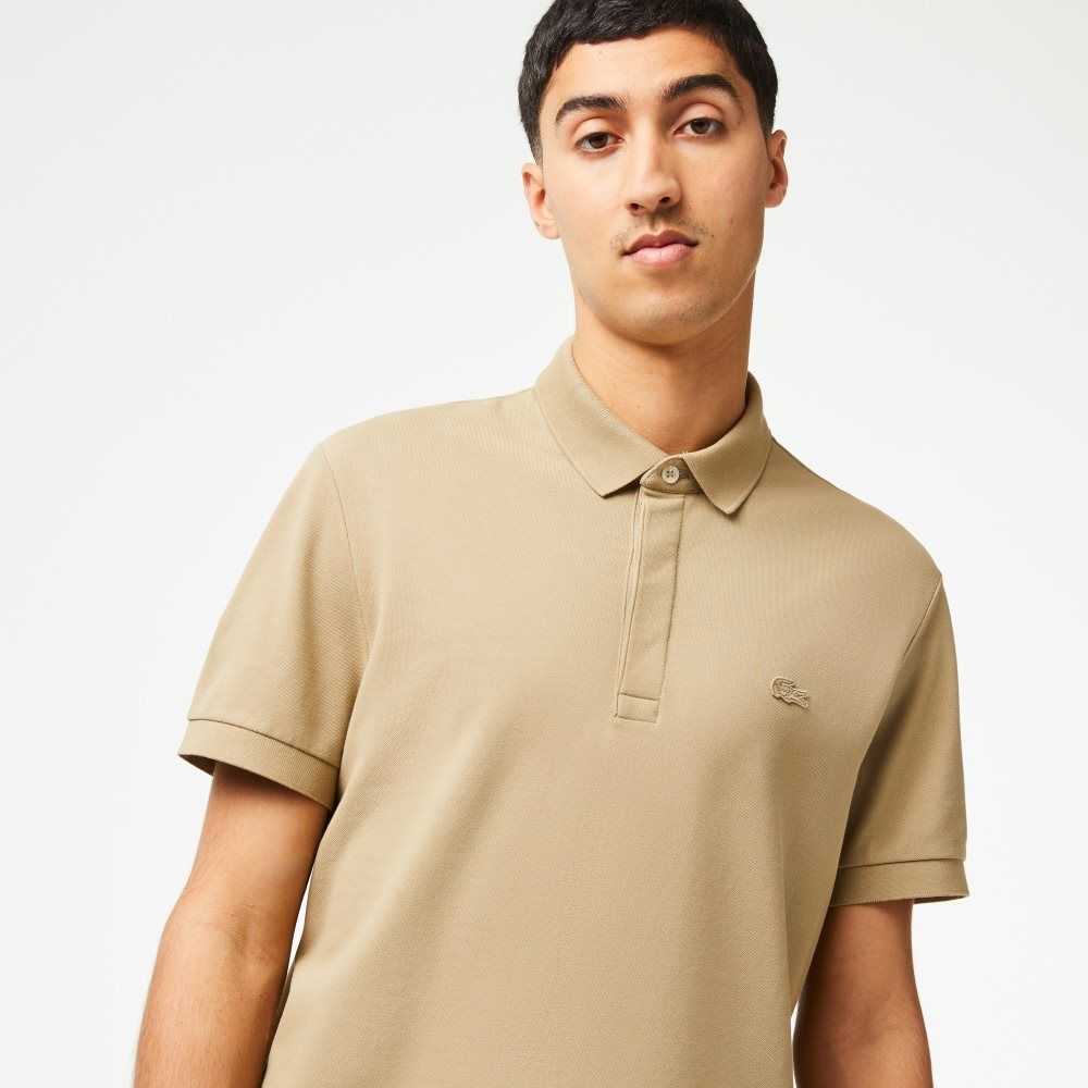 Lacoste Smart Paris Stretch Algodon Beige | 2760-BTEAZ