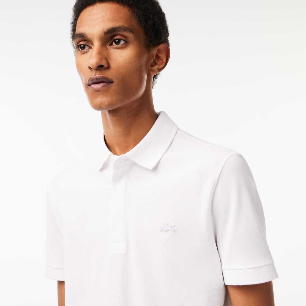 Lacoste Smart Paris Stretch Algodon Blancas | 2458-GSOJP