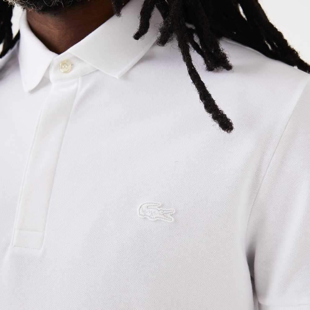 Lacoste Smart Paris Stretch Algodon Blancas | 2458-GSOJP