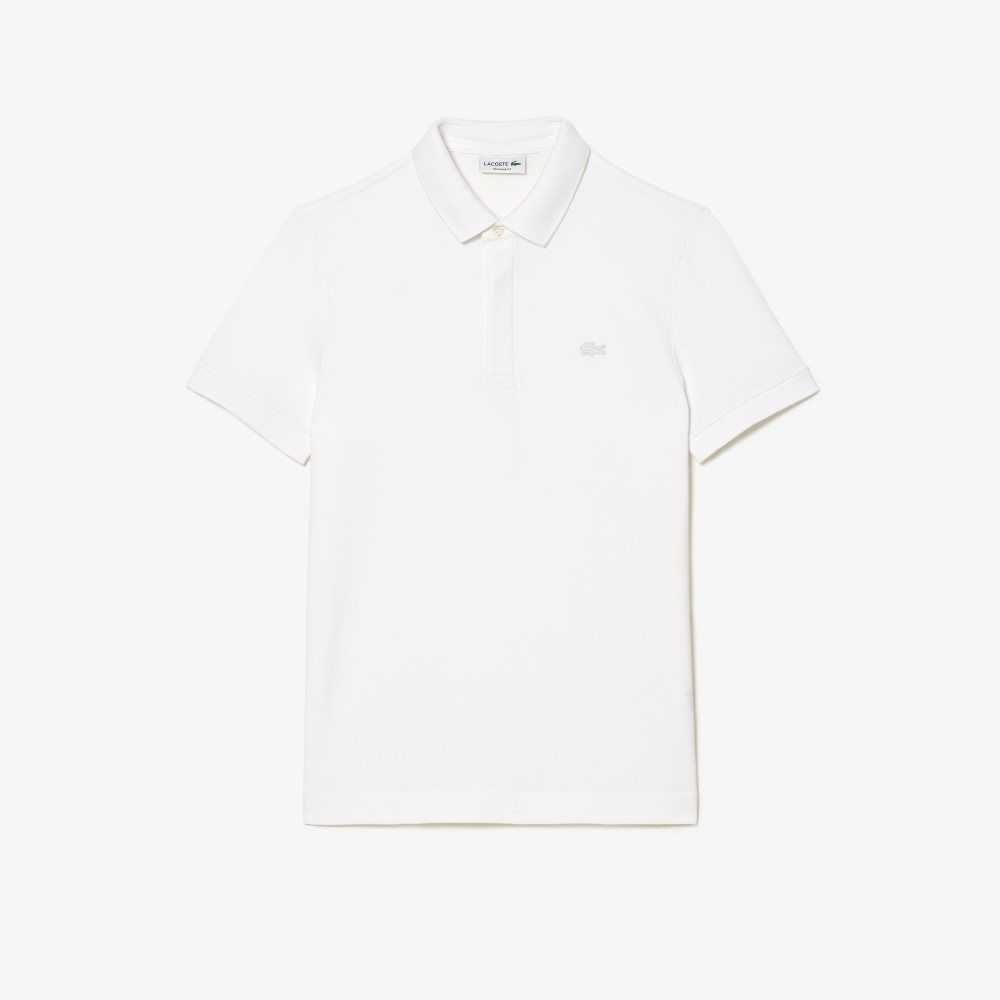 Lacoste Smart Paris Stretch Algodon Blancas | 2458-GSOJP