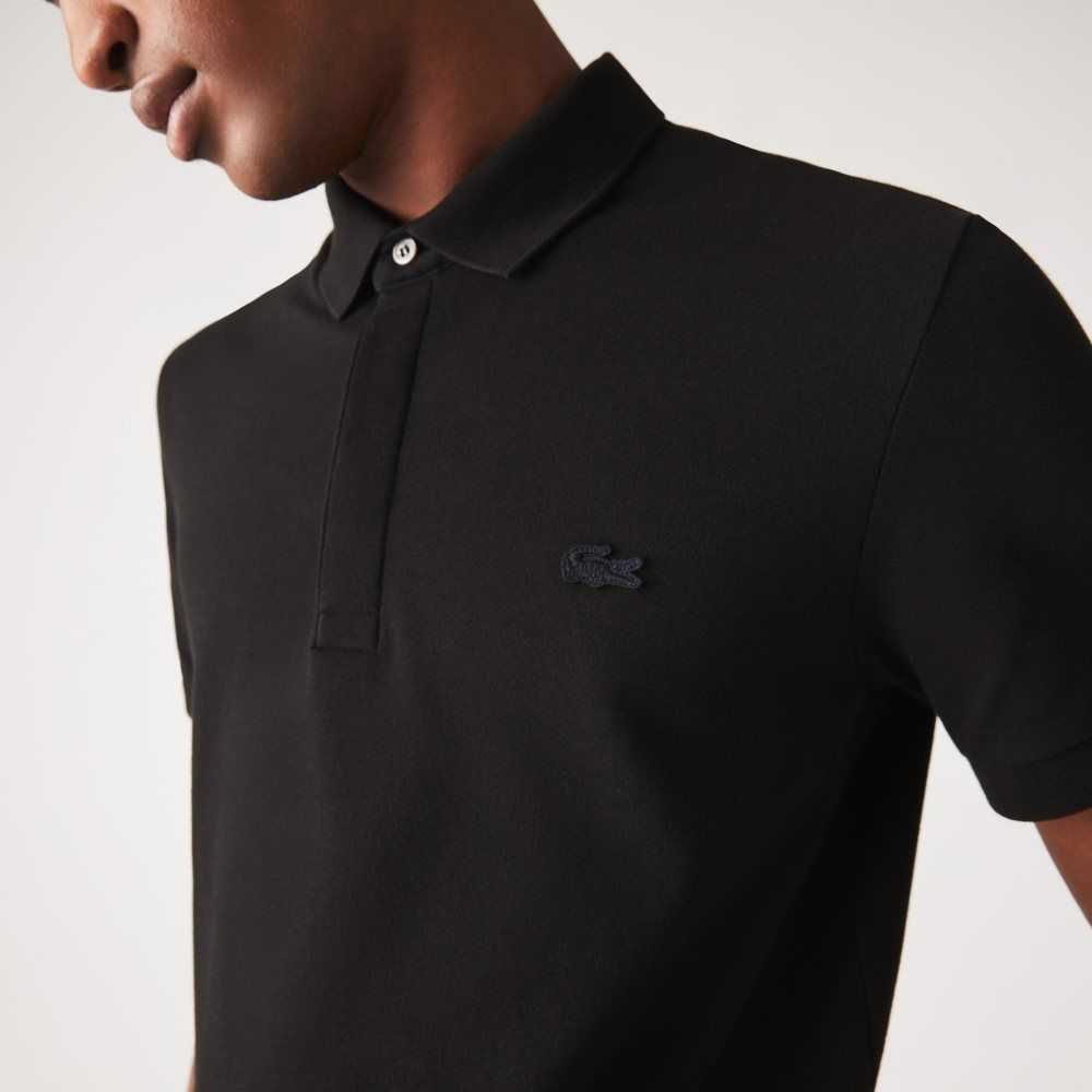 Lacoste Smart Paris Stretch Algodon Negras | 8091-OISAE