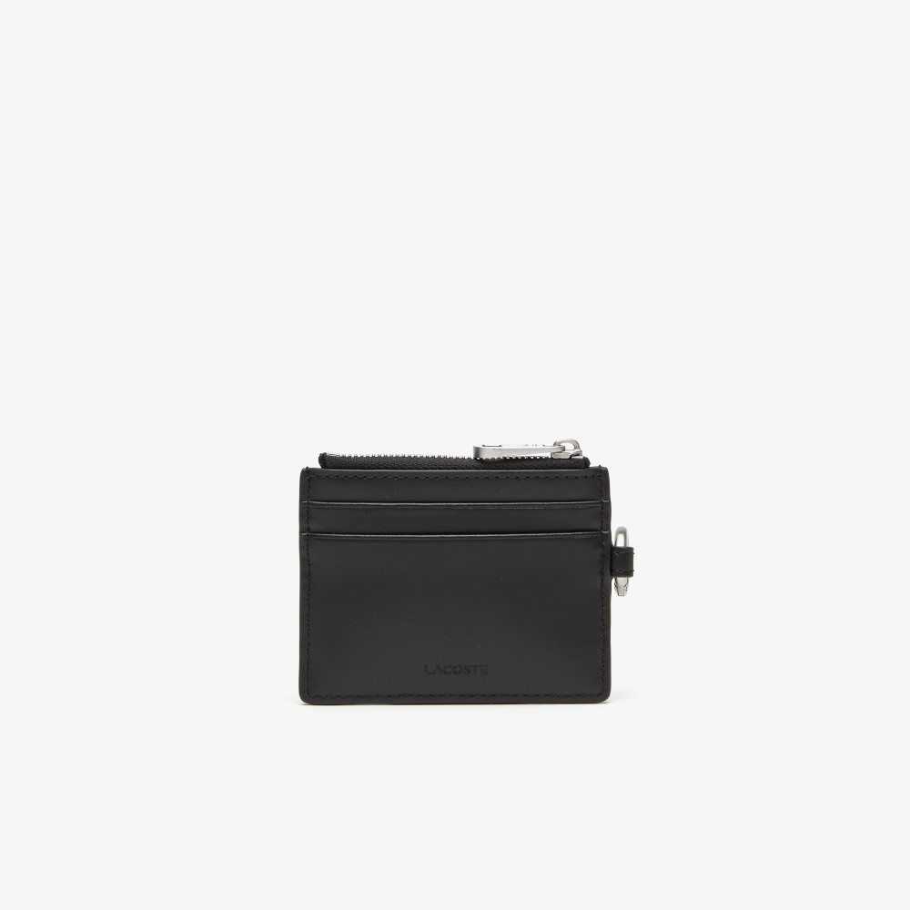 Lacoste Snap Hook Card Holder Negras | 4809-QERPB