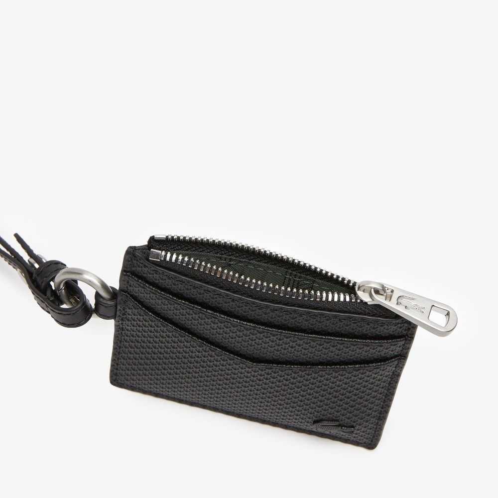 Lacoste Snap Hook Card Holder Negras | 4809-QERPB