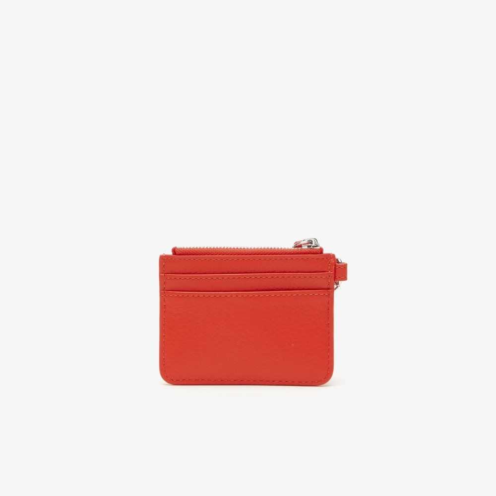 Lacoste Snap Hook Grained Cuero Card Holder Multicolor | 1502-IQTPW