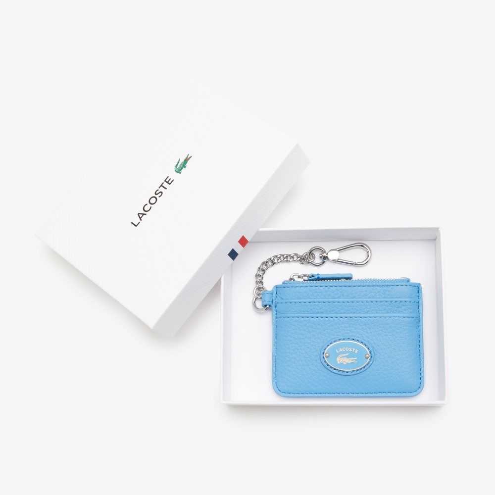 Lacoste Snap Hook Grained Cuero Card Holder Multicolor | 6038-SAEPW