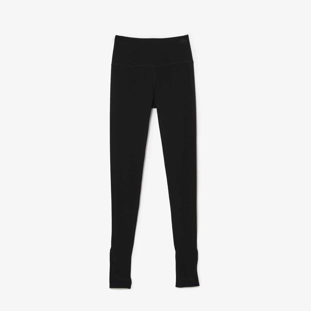 Lacoste Stirrup Leggings Negras | 8943-SPACK