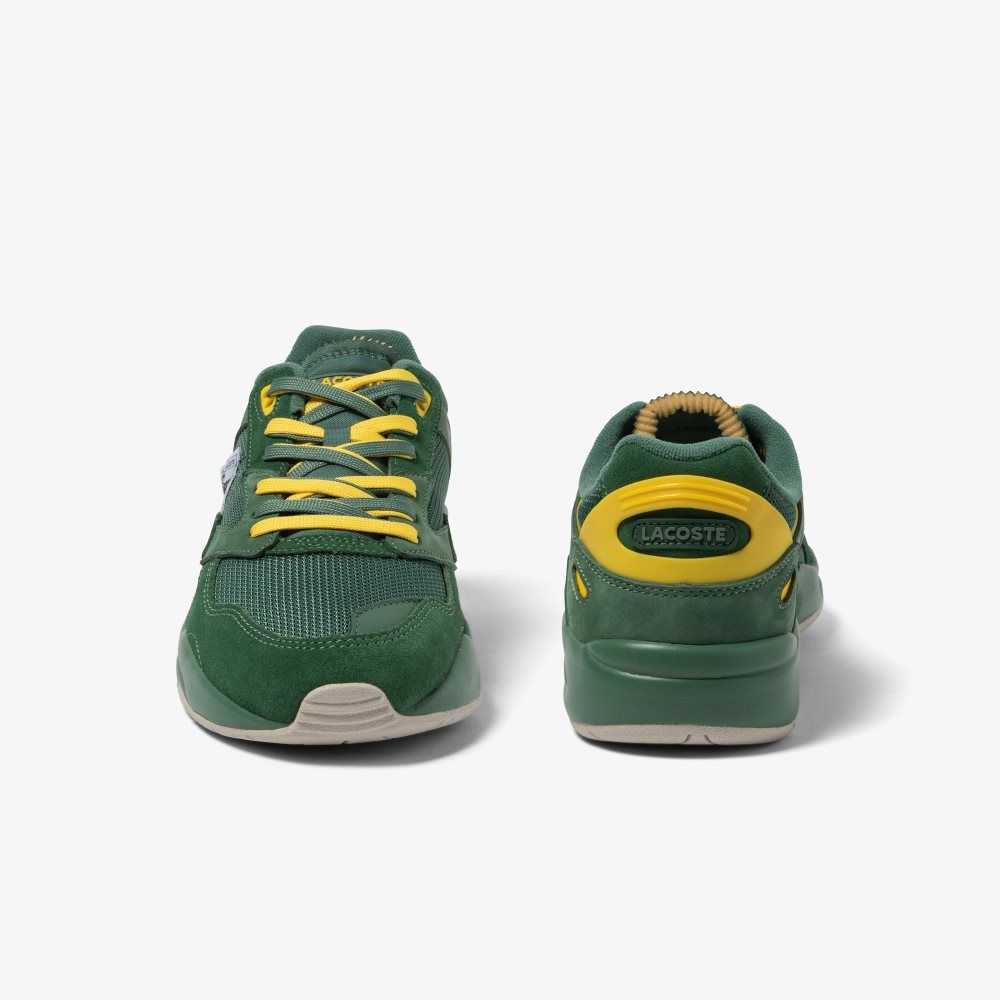 Lacoste Storm 96 Lo Cuero Verde Amarillo | 7043-WOXBT