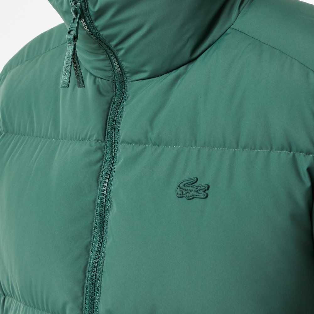 Lacoste Stowable Hood Acolchado Verde | 1072-CBLEQ