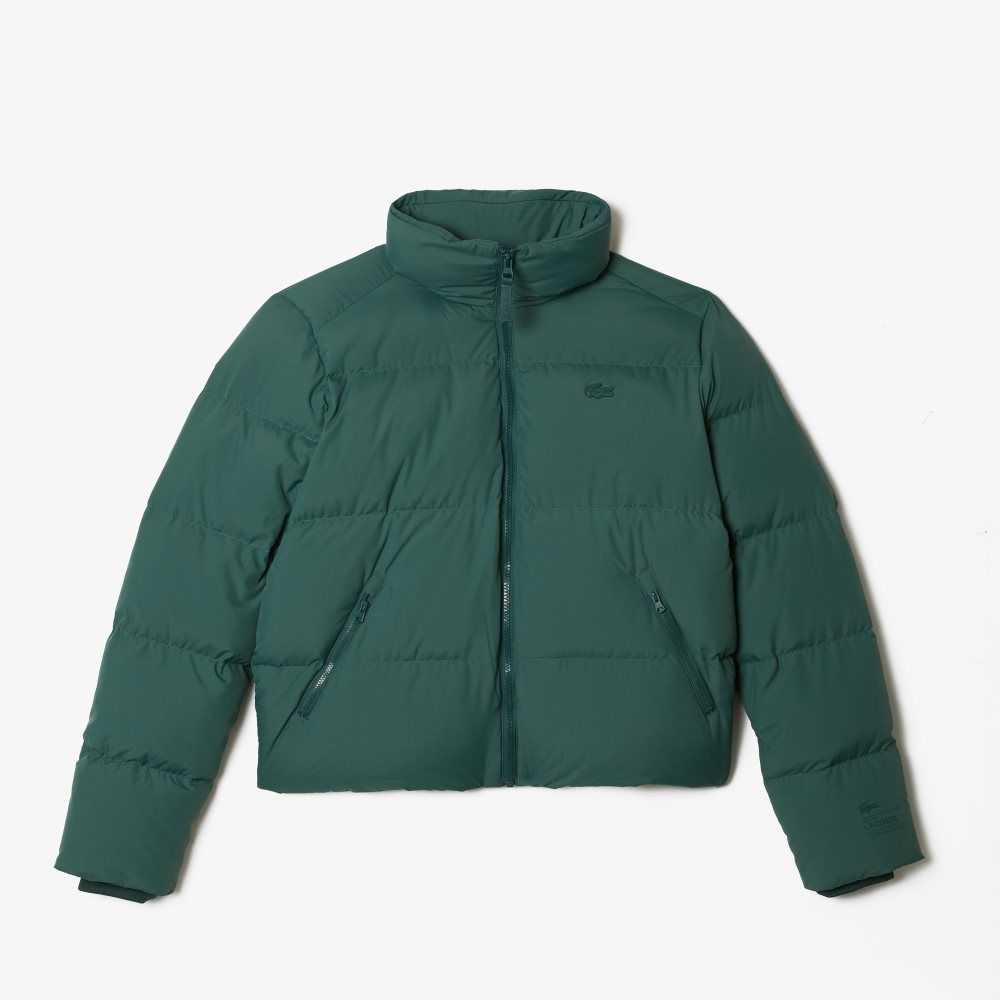 Lacoste Stowable Hood Acolchado Verde | 1072-CBLEQ