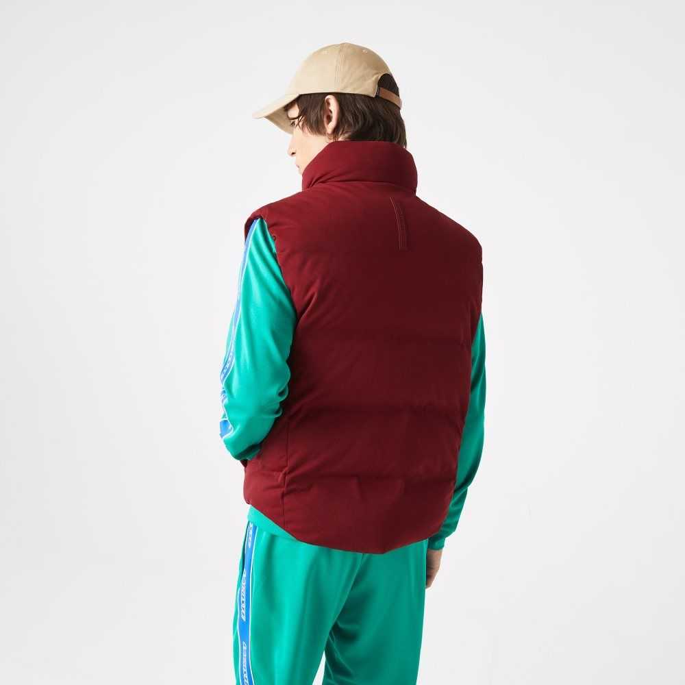 Lacoste Stowable Hood Vest Burdeos | 3582-GNKLM