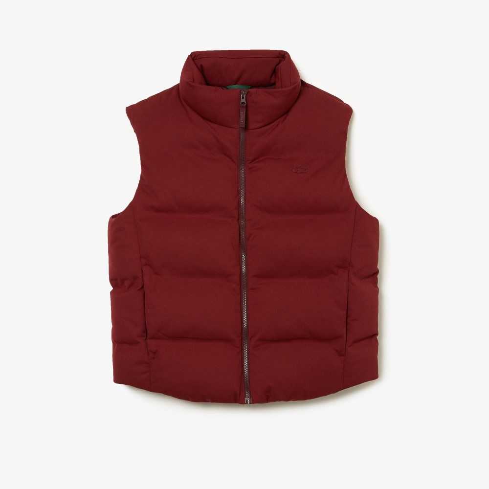 Lacoste Stowable Hood Vest Burdeos | 3582-GNKLM