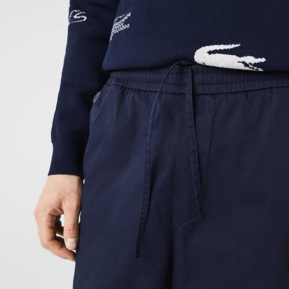 Lacoste Stretch Algodon Jogging Azul Marino Azules | 7528-IZYHL