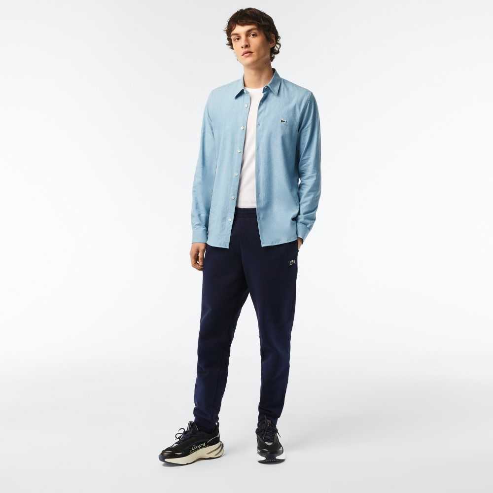 Lacoste Tapered Fit Fleece Azul Marino Azules | 4032-RTSEV