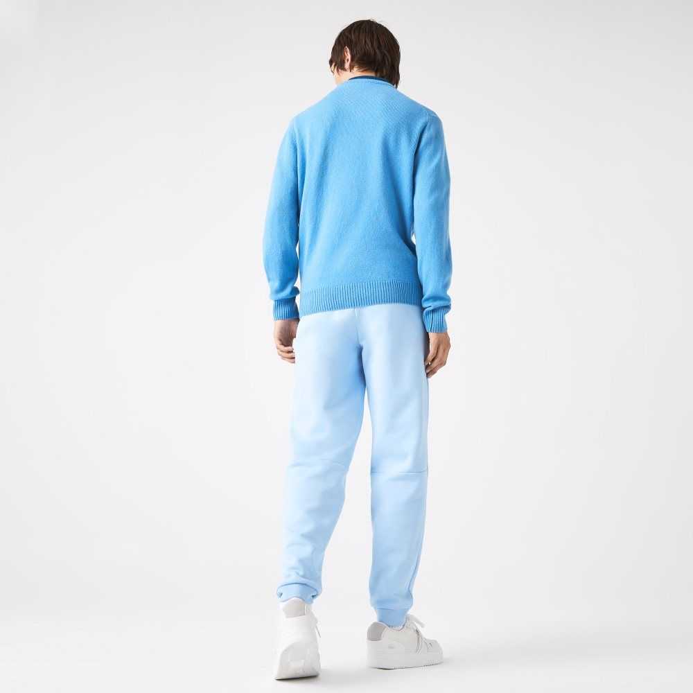 Lacoste Tapered Fit Fleece Azules | 5429-OUISC