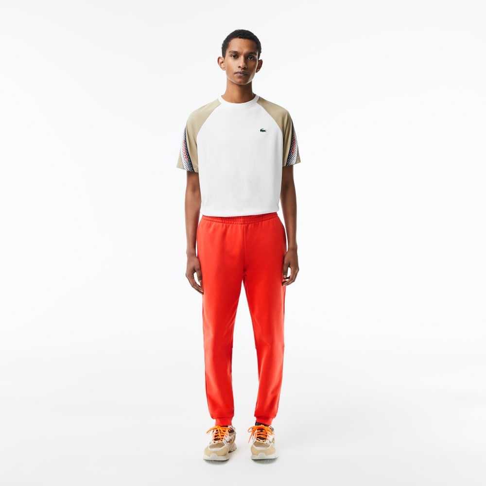 Lacoste Tapered Fit Fleece Naranjas | 7260-RPFBM