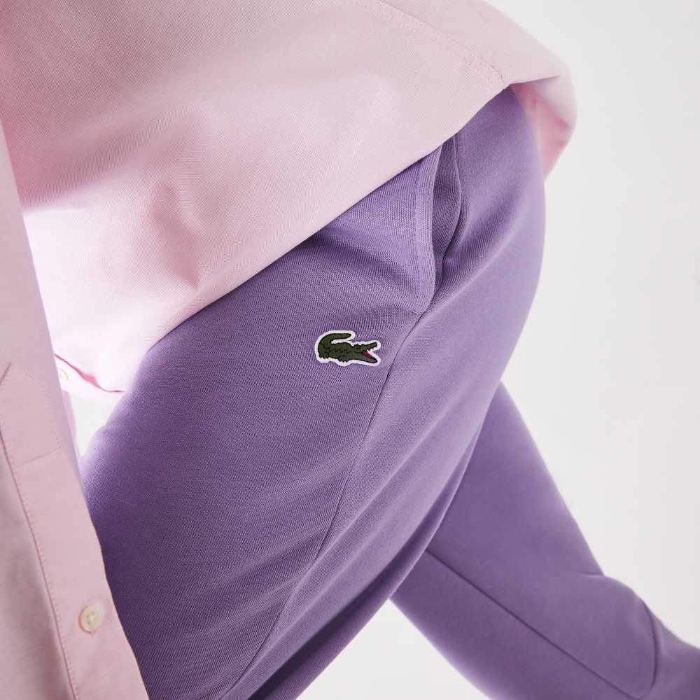 Lacoste Tapered Fit Fleece Trackpants Moradas | 7192-PNGDJ