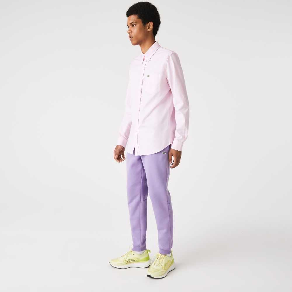 Lacoste Tapered Fit Fleece Trackpants Moradas | 7192-PNGDJ