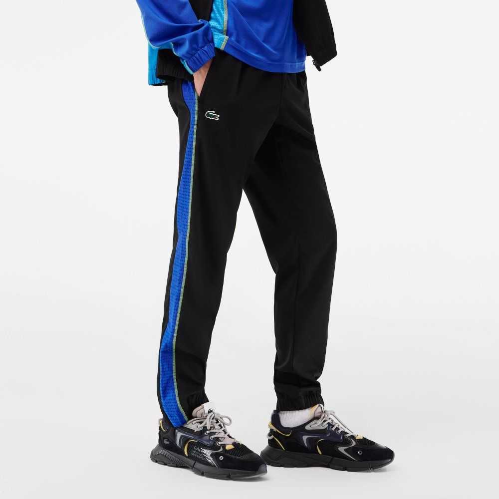 Lacoste Tenis High-Neck Jogger Set Negras Azules Amarillo | 3714-LXFSE