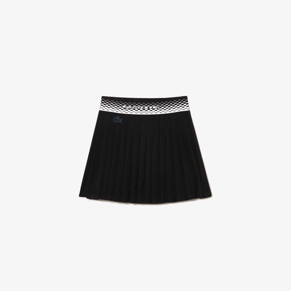 Lacoste Tenis Plisado Skirts with Built-in Negras Verde | 1256-FSEBY