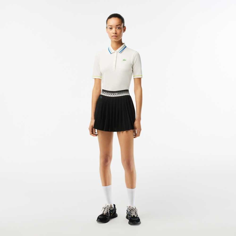 Lacoste Tenis Plisado Skirts with Built-in Negras Verde | 1256-FSEBY