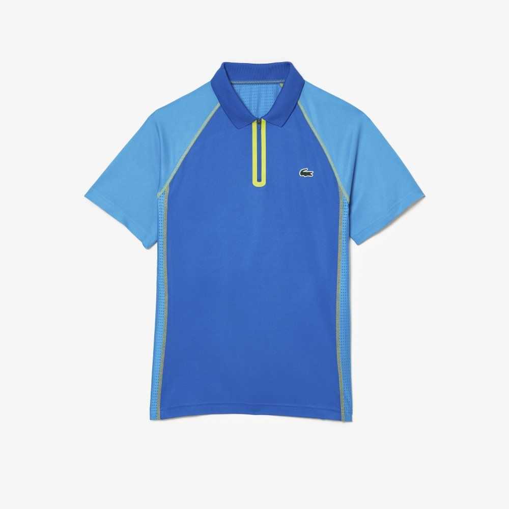 Lacoste Tenis Recycled Polyester with Ultra-Dry Tecnologia Azules Amarillo | 7630-XNFDG