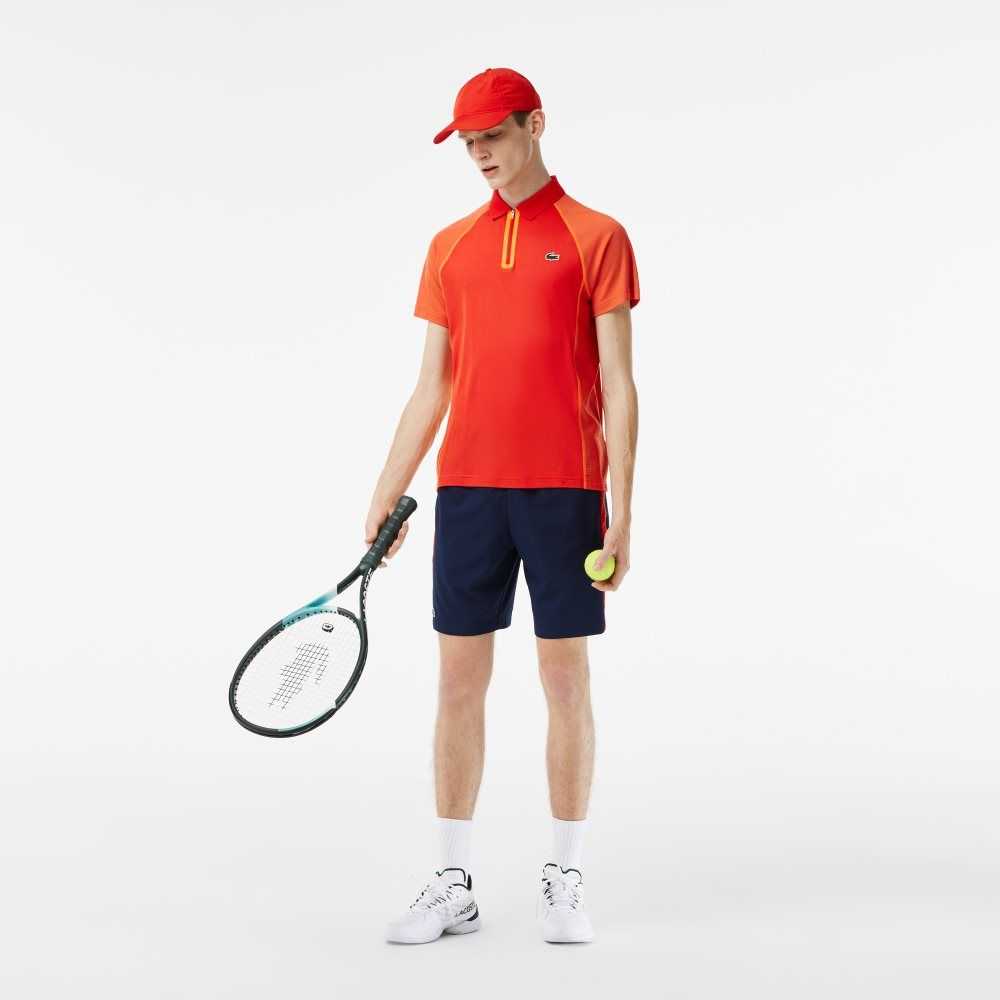 Lacoste Tenis Recycled Polyester with Ultra-Dry Tecnologia Rojas Naranjas | 8305-JFQMI