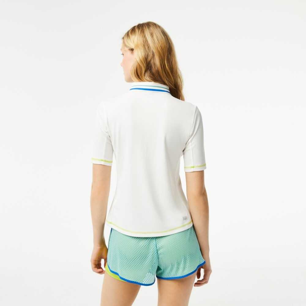 Lacoste Tenis Ultra-Dry Pique Blancas | 5079-IULZC