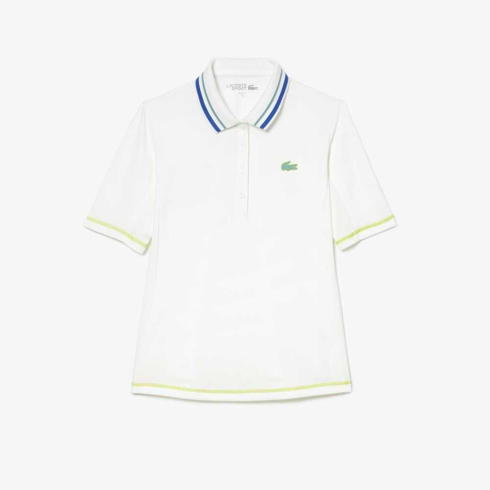 Lacoste Tenis Ultra-Dry Pique Blancas | 5079-IULZC