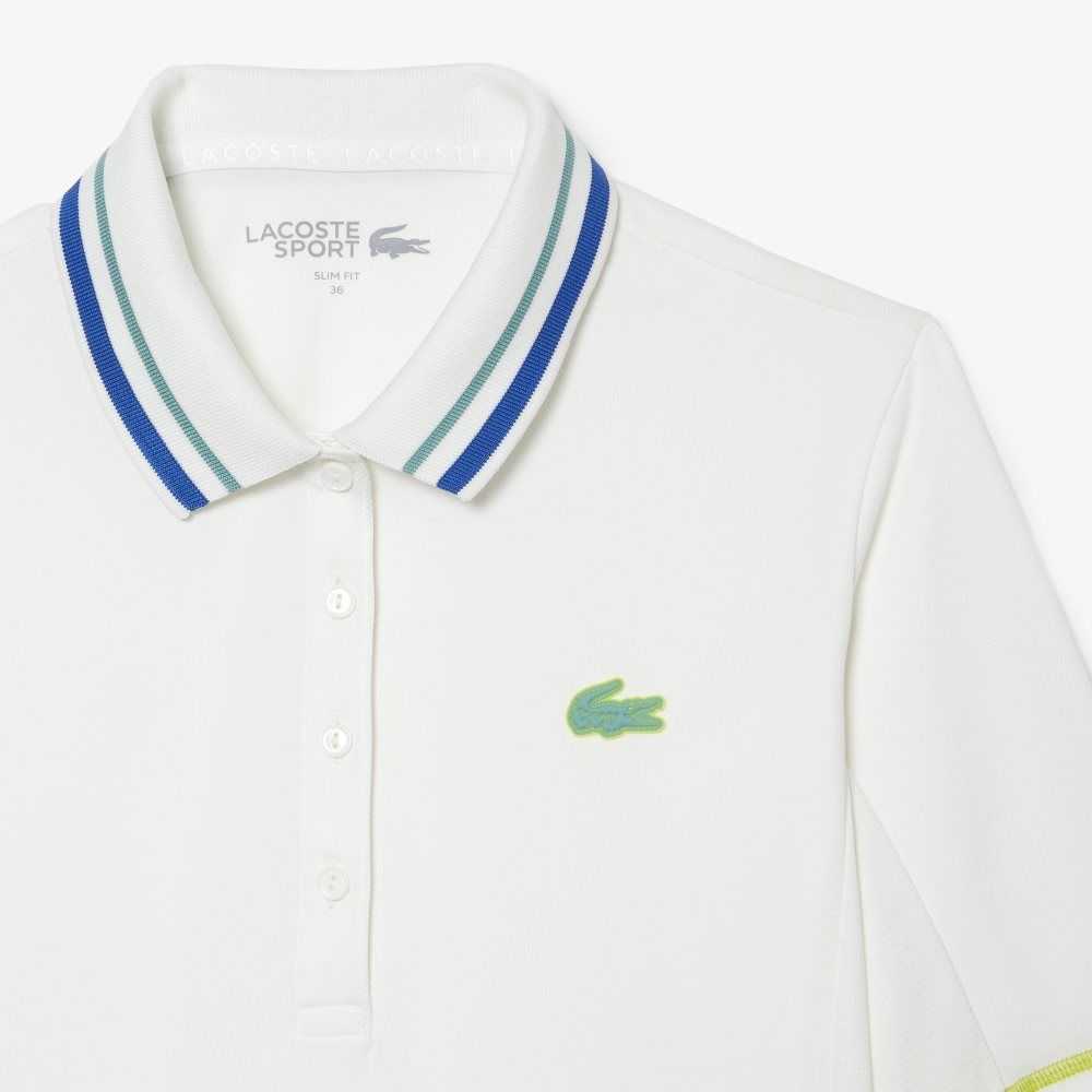 Lacoste Tenis Ultra-Dry Pique Blancas | 5079-IULZC