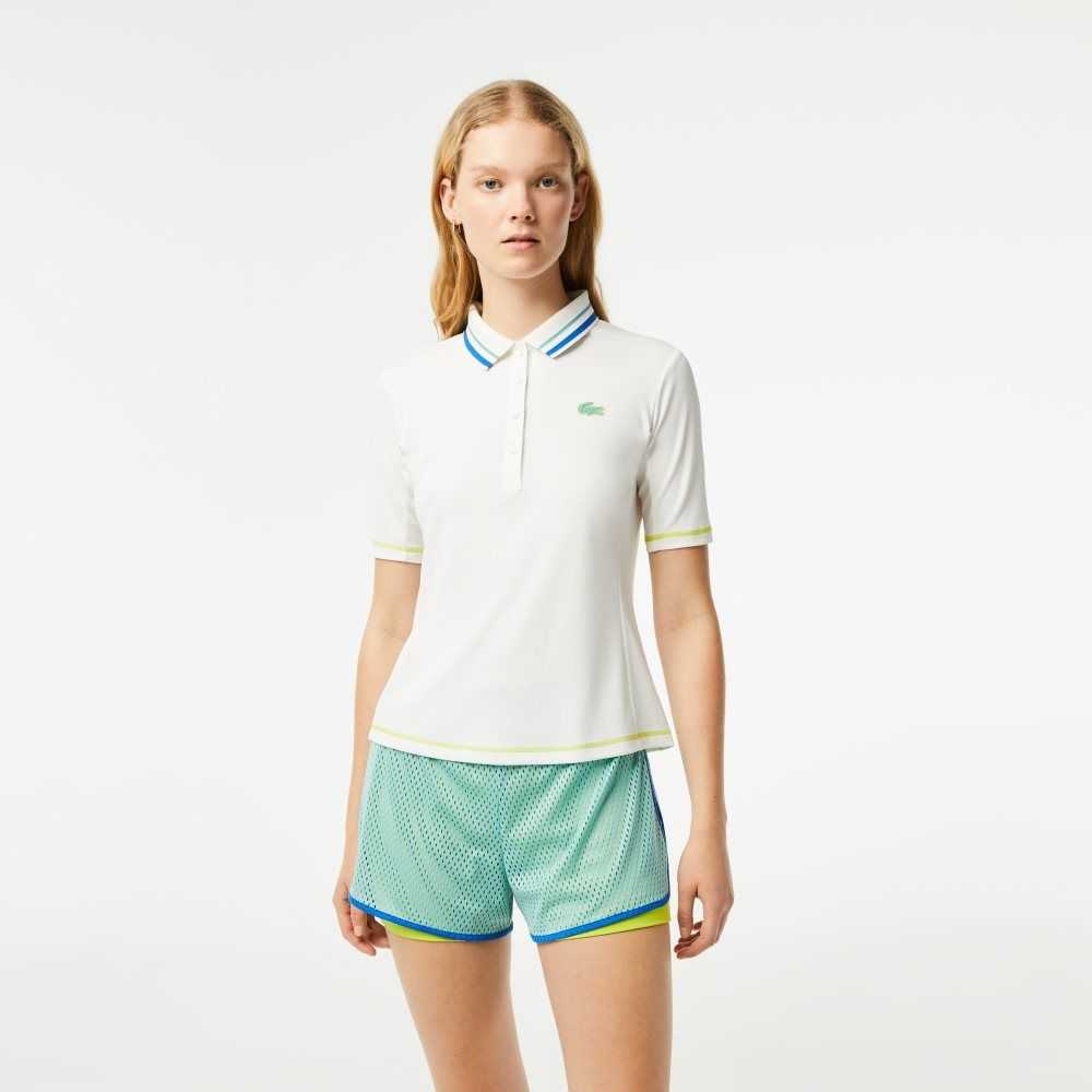 Lacoste Tenis Ultra-Dry Pique Blancas | 5079-IULZC