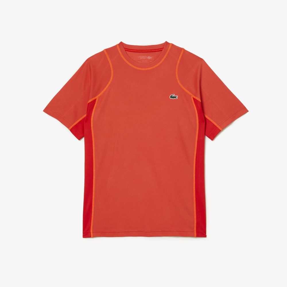 Lacoste Tenis in Tear Resistant Pique Naranjas Rojas Naranjas | 6238-NRGOV