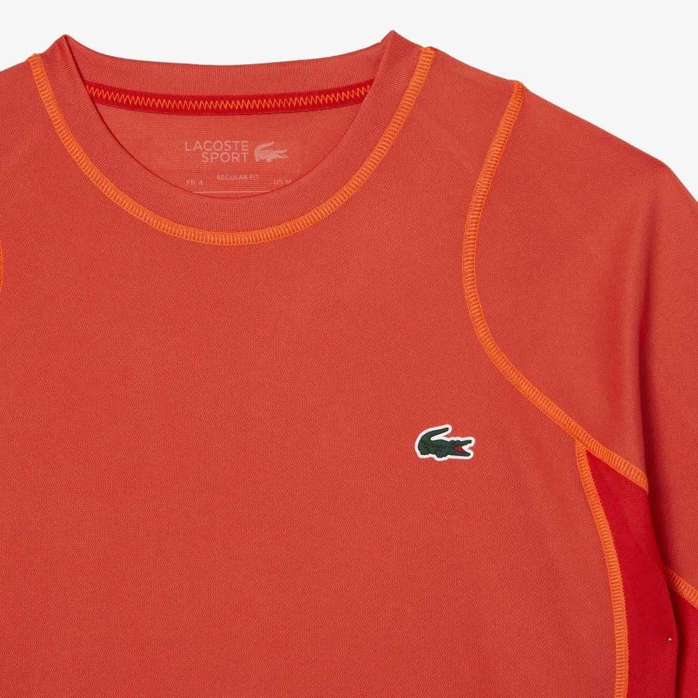 Lacoste Tenis in Tear Resistant Pique Naranjas Rojas Naranjas | 6238-NRGOV