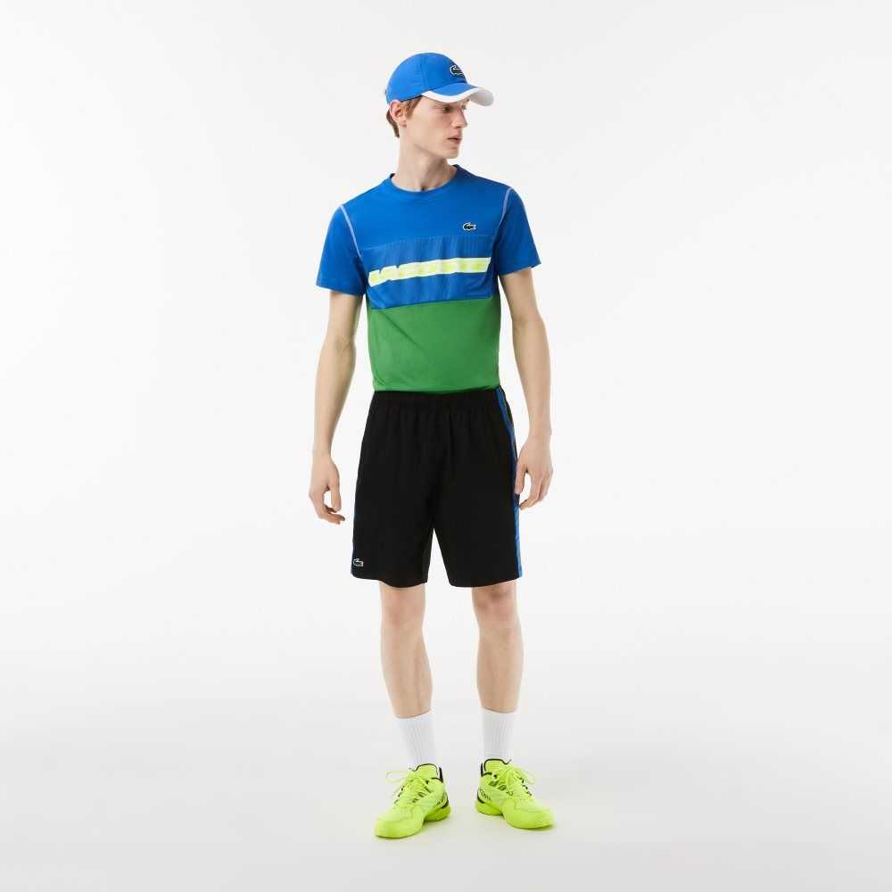 Lacoste Tenis x Daniil Medvedev Jersey Azules Verde Blancas Amarillo | 1286-WVEKA