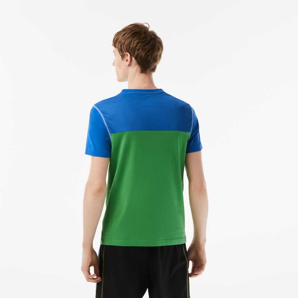 Lacoste Tenis x Daniil Medvedev Jersey Azules Verde Blancas Amarillo | 1286-WVEKA