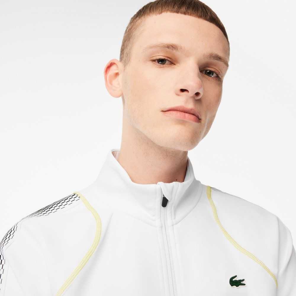 Lacoste Tenis x Daniil Medvedev Zipped Blancas Amarillo | 8431-TMDKJ