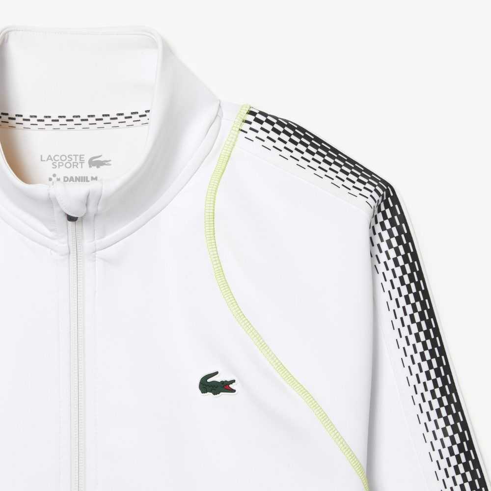 Lacoste Tenis x Daniil Medvedev Zipped Blancas Amarillo | 8431-TMDKJ